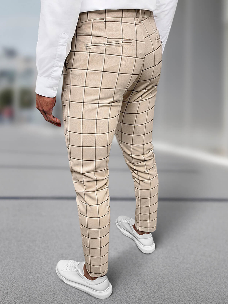 Pantalón chino de hombre beige OZONEE DJ/5522Z