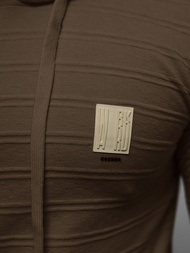 Sudadera de hombre marrón OZONEE O/TB2272