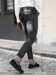 Vaqueros de hombre negras OZONEE NB/MP0126N
