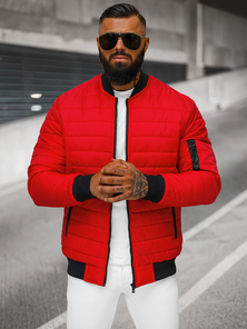 Chaqueta de hombre roja OZONEE JS/MY02Z