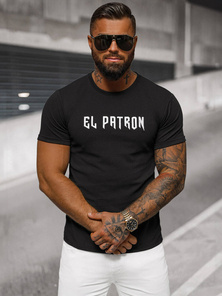 Camiseta de hombre negras OZONEE O/T7283