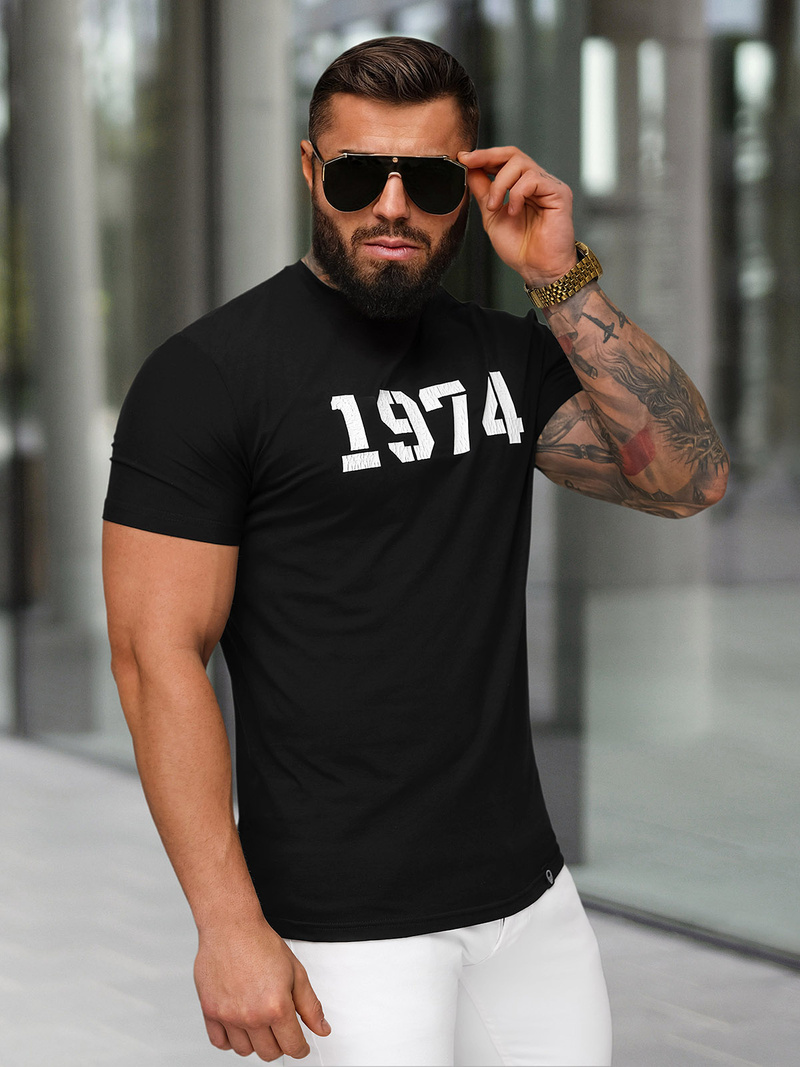 Camiseta de hombre negras OZONEE NB/MT3130