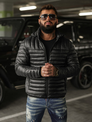 Chaqueta de hombre negra OZONEE JS/16M9336/392BZ