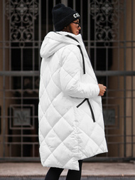 Chaqueta de mujer blanca OZONEE JS/5M3168/281Z