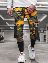 Pantalón jogger de hombre amarillo-caqui OZONEE G/11133