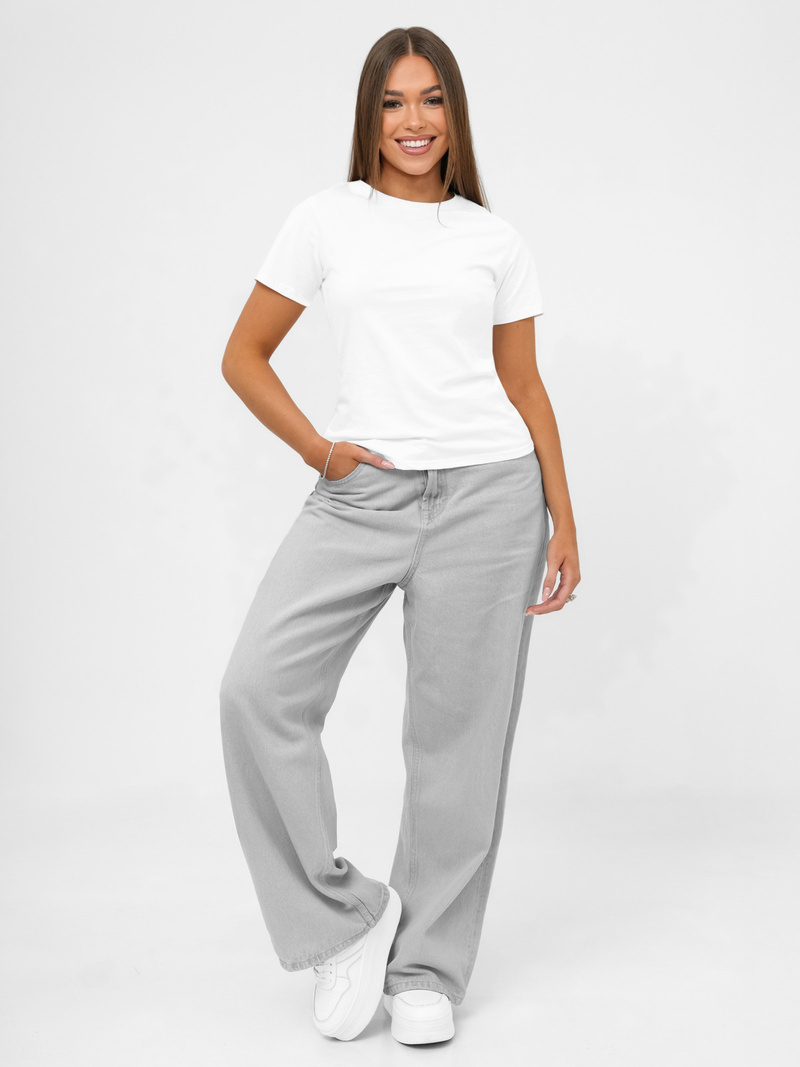 Camiseta de mujer blanco OZONEE JS/96T678/1