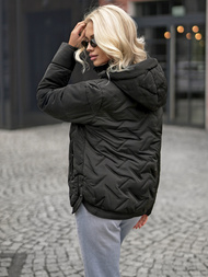 Chaqueta de mujer negra OZONEE JS/16M9300/392Z