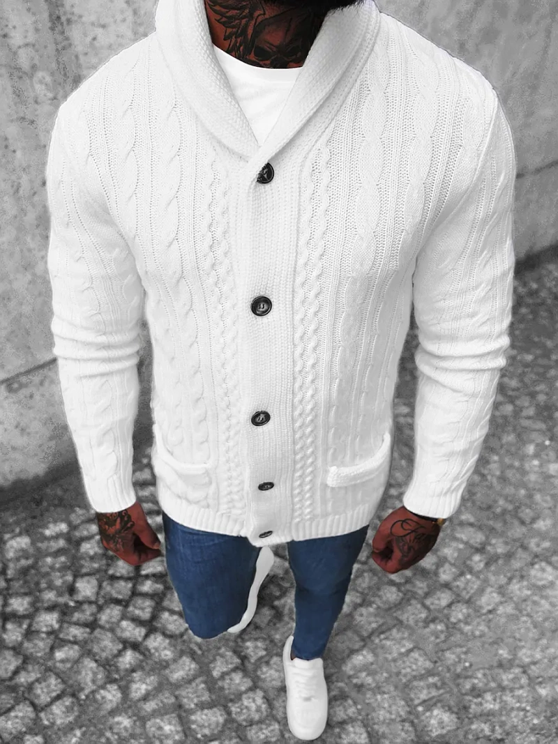 Jersey de hombre blanco OZONEE NB/MM6017/1