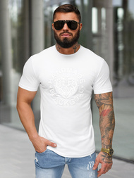 Camiseta de hombre blanco OZONEE NB/MT3019/02