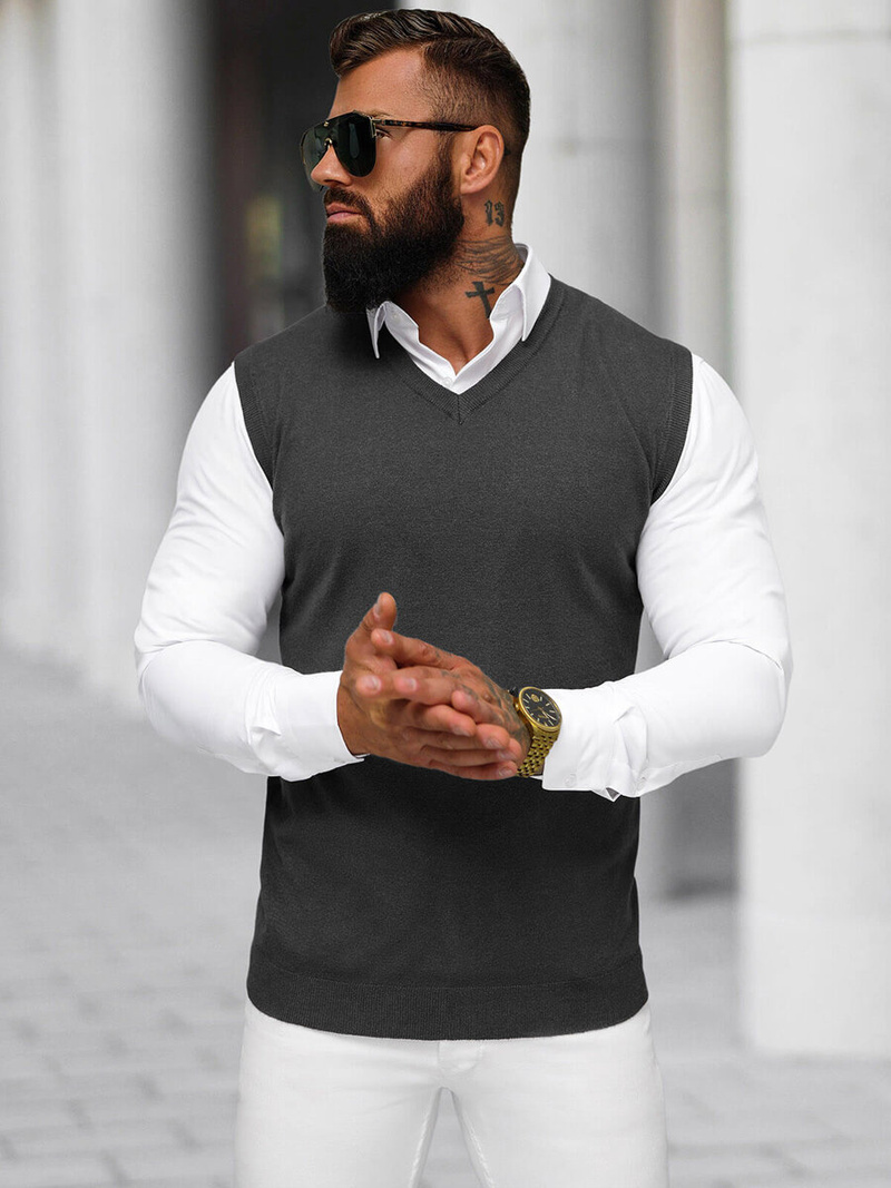 Jersey de hombre grafito OZONEE NB/MM6005/3Z