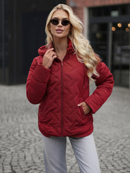 Chaqueta de mujer borgoña OZONEE JS/16M9300/06Z