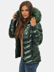 Chaqueta de mujer en verde OZONEE JS/M773/238