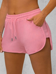 Pantalones cortos de chándal para mujer rosa claro OZONEE JS/8K951/20