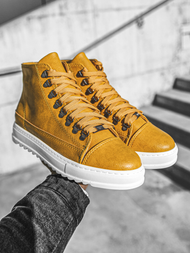 Sneakers altas de hombre camel OZONEE W/034