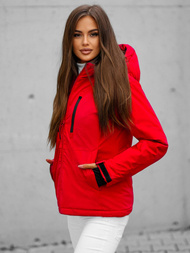 Chaqueta de mujer roja OZONEE JS/HH012/5Z