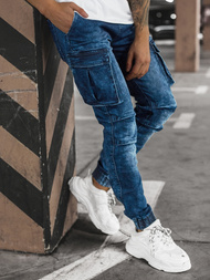 Pantalón jogger de hombre azul OZONEE DR/TF056