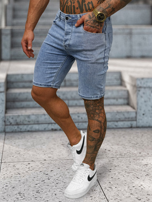 Pantalón corto de hombre azul claro OZONEE NB/MP0315BC