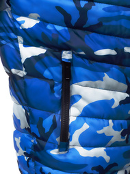 Chaqueta de hombre azul-camuflaje OZONEE JS/SM80Z