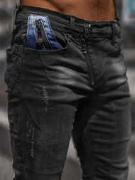 Vaqueros de hombre negras OZONEE NB/MP0025N