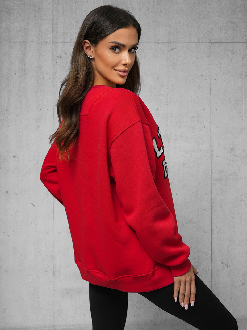 Sudadera de roja OZONEE O/SWE23055