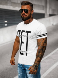 Camiseta de hombre blanca OZONEE O/8T1275/1
