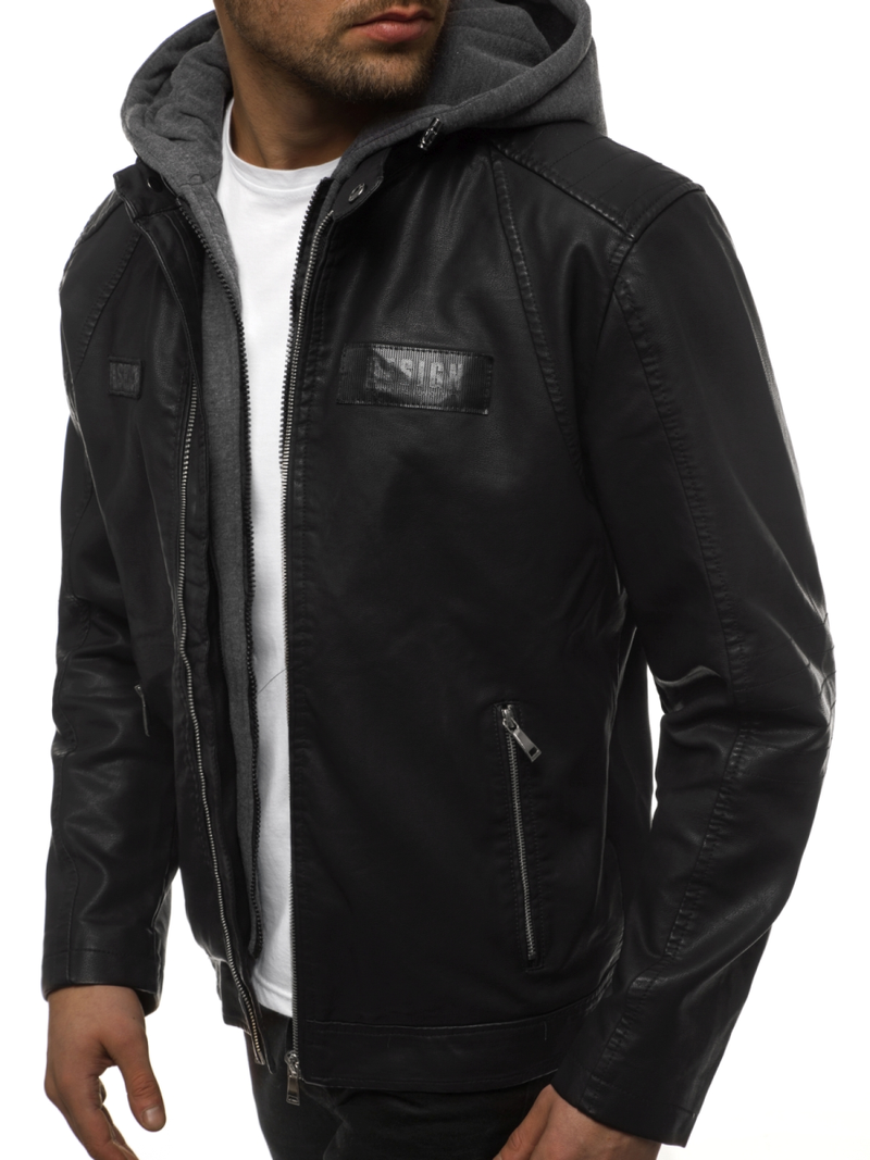 Chaqueta de hombre negra OZONEE JB/JP1127