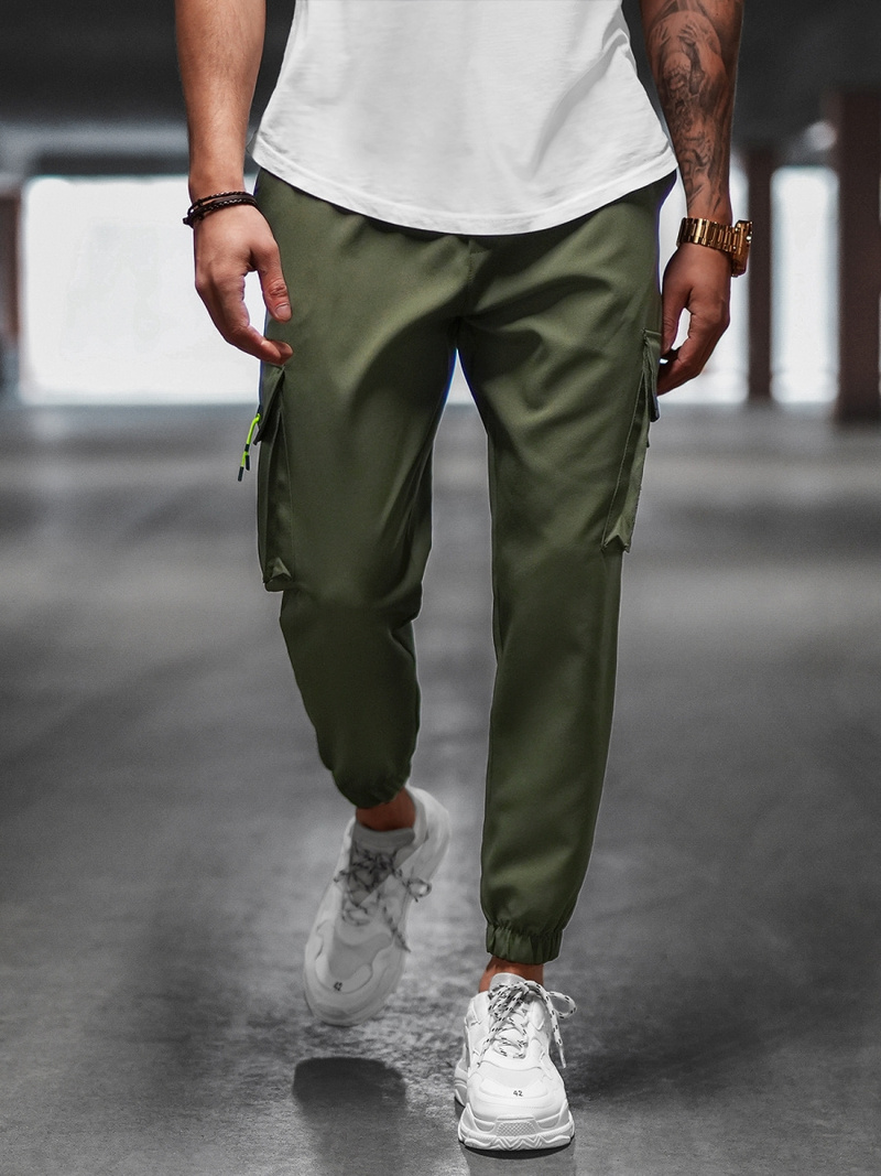 Pantalón chino de hombre caqui OZONEE O/CP150Z