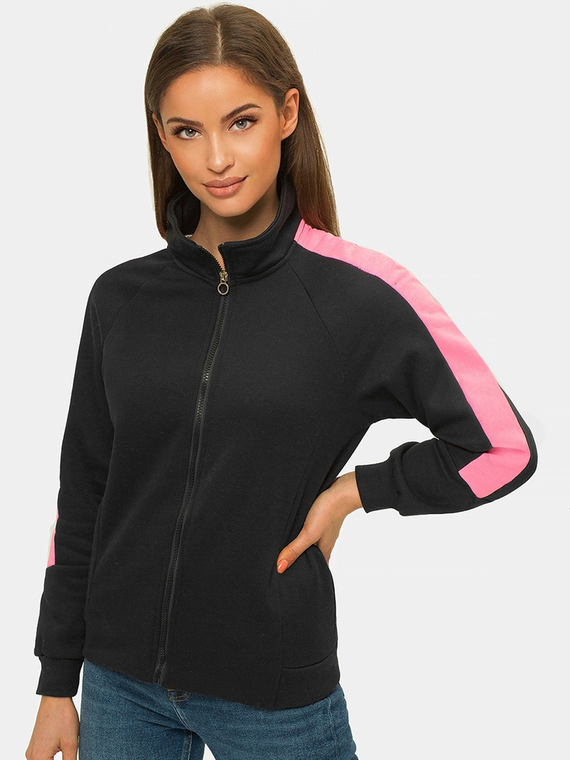 Sudadera de mujer negra OZONEE JS/B26038