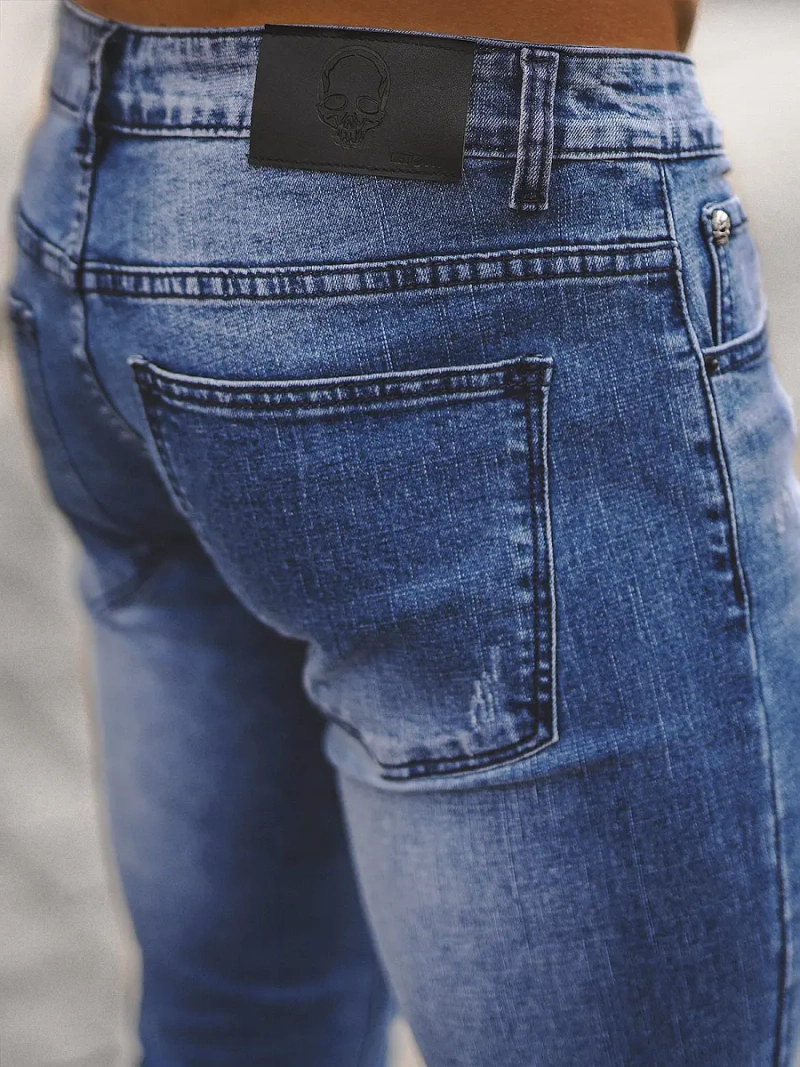 Vaqueros de hombre azul OZONEE NB/MP0126B