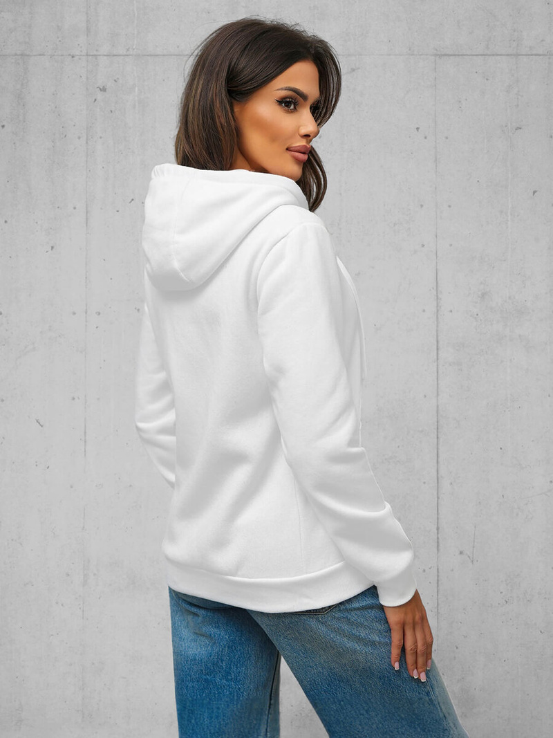Sudadera de mujer blanca OZONEE JS/W03Z
