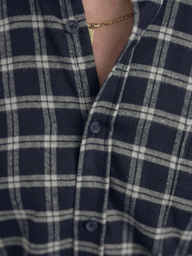 Camisa de hombre azul marino OZONEE V/V173Z