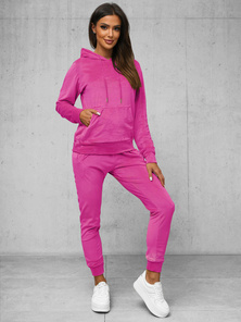 Chándal velour de mujer de rosa oscuro OZONEE O/8C1175/19Z