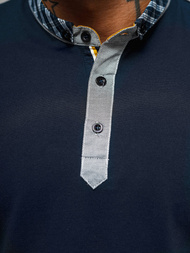 Polo de hombre azul marino OZONEE O/DA803