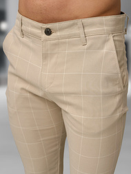 Pantalón chino de hombre beige OZONEE DJ/5505Z