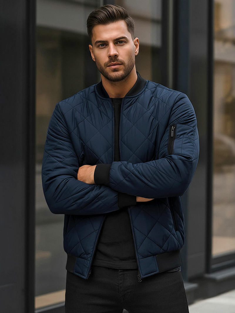 Chaqueta de hombre granate OZONEE JS/MY01Z