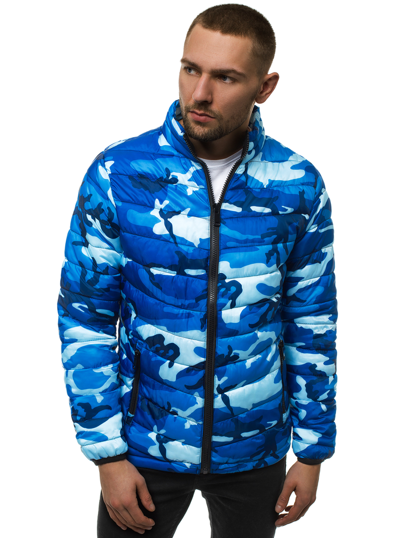 Chaqueta de hombre azul-camuflaje OZONEE JS/SM80Z