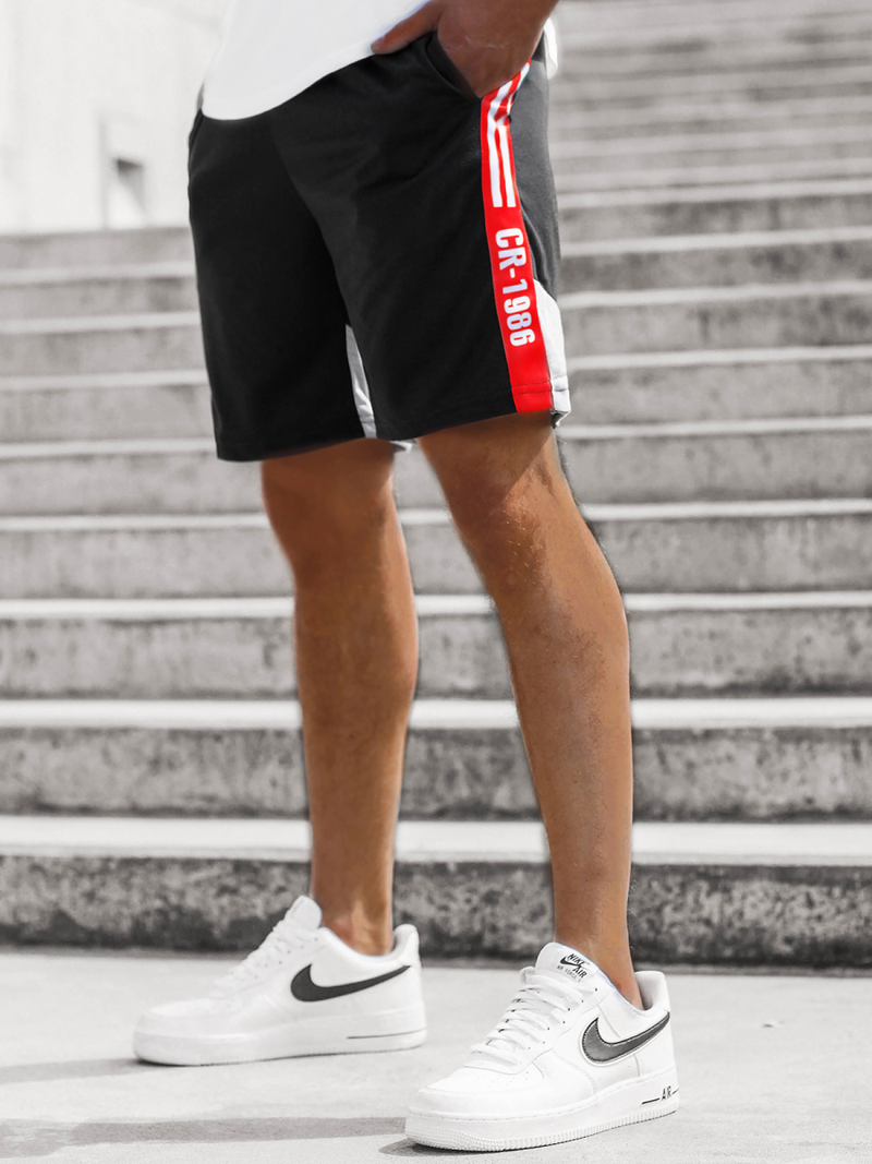 Pantalón corto de hombre negro JS/KS2501