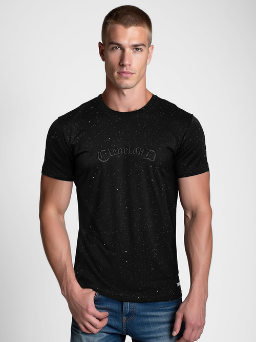 Camiseta de hombre negras OZONEE O/QQ1386Z