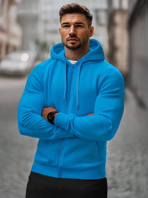 Sudadera de hombre azul OZONEE JS/2008Z