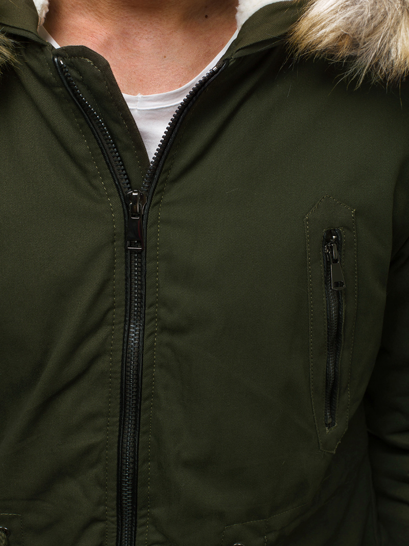 Chaqueta de invierno de hombre caqui OZONEE JD/390