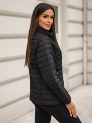Chaqueta de mujer negra OZONEE JS/16M9109/392Z
