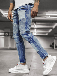 Vaqueros jogger de hombre azul OZONEE O/B4925