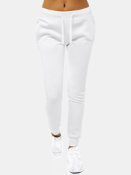 Pantalón de chándal para mujer blancos OZONEE JS/CK01