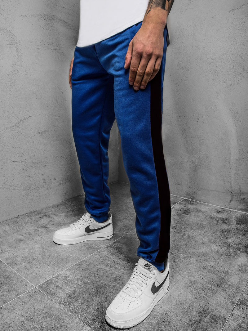 Pantalón de chándal de hombre azul negro OZONEE JS/JZ11005Z
