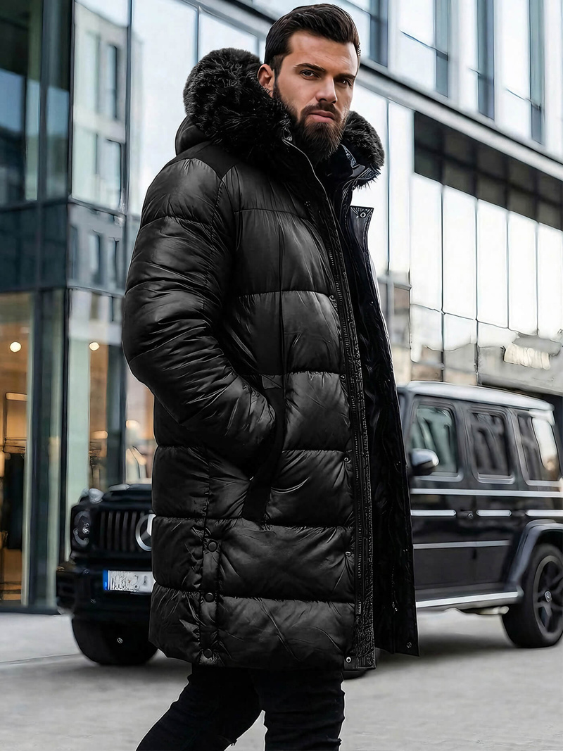 Chaqueta de hombre negra OZONEE O/M800Z