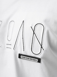 Camiseta de hombre blanco OZONEE O/QQ1185