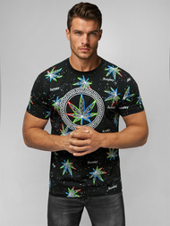 Camiseta de hombre negra OZONEE O/T136/3Z