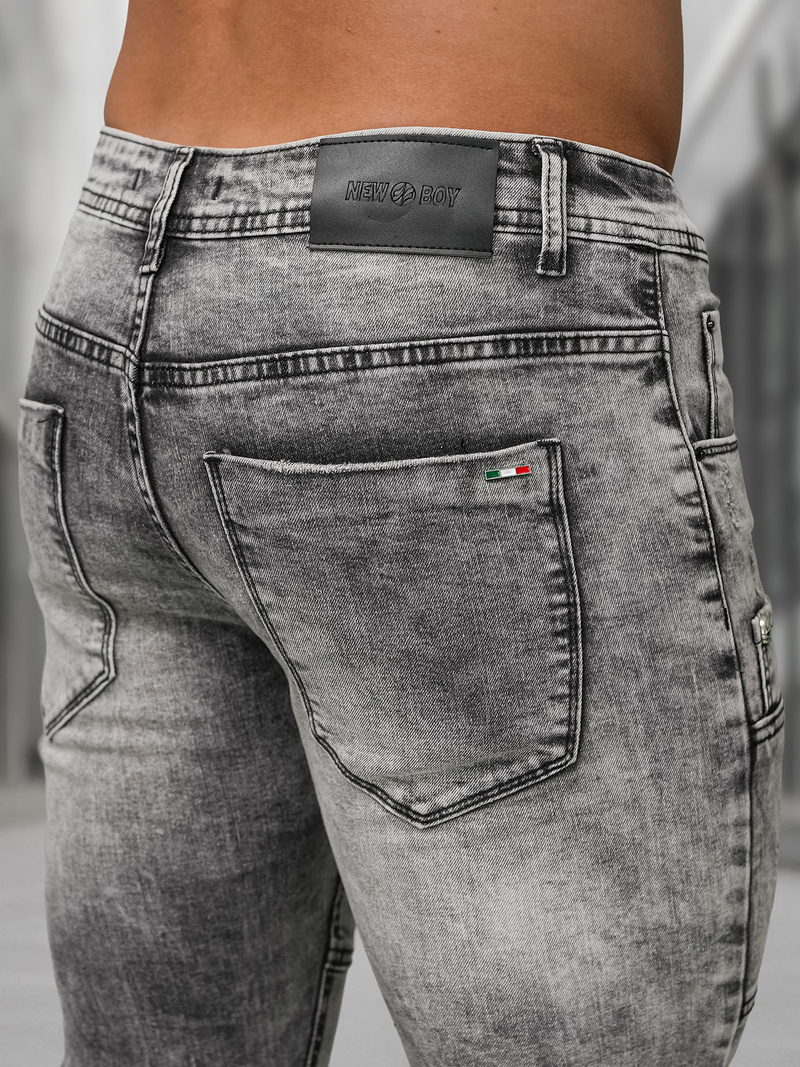 Vaqueros de hombre grafito OZONEE NB/MP0163NZ