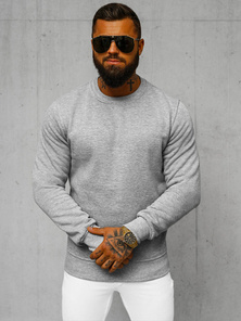 Sudadera de hombre gris OZONEE JS/2001-10Z