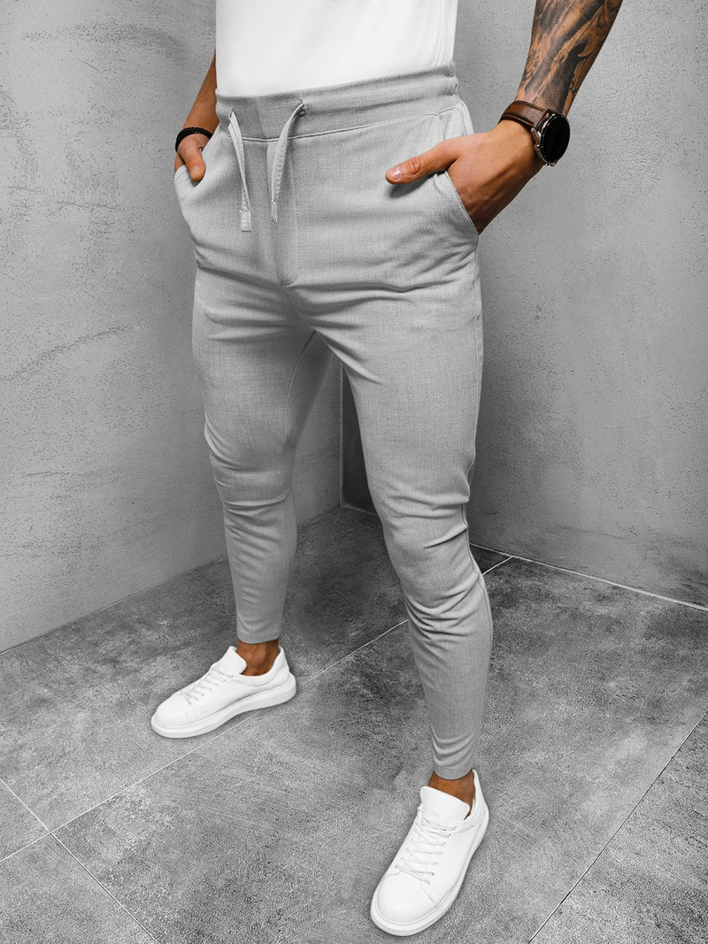 Pantalón chino de hombre gris OZONEE DJ/2298/22